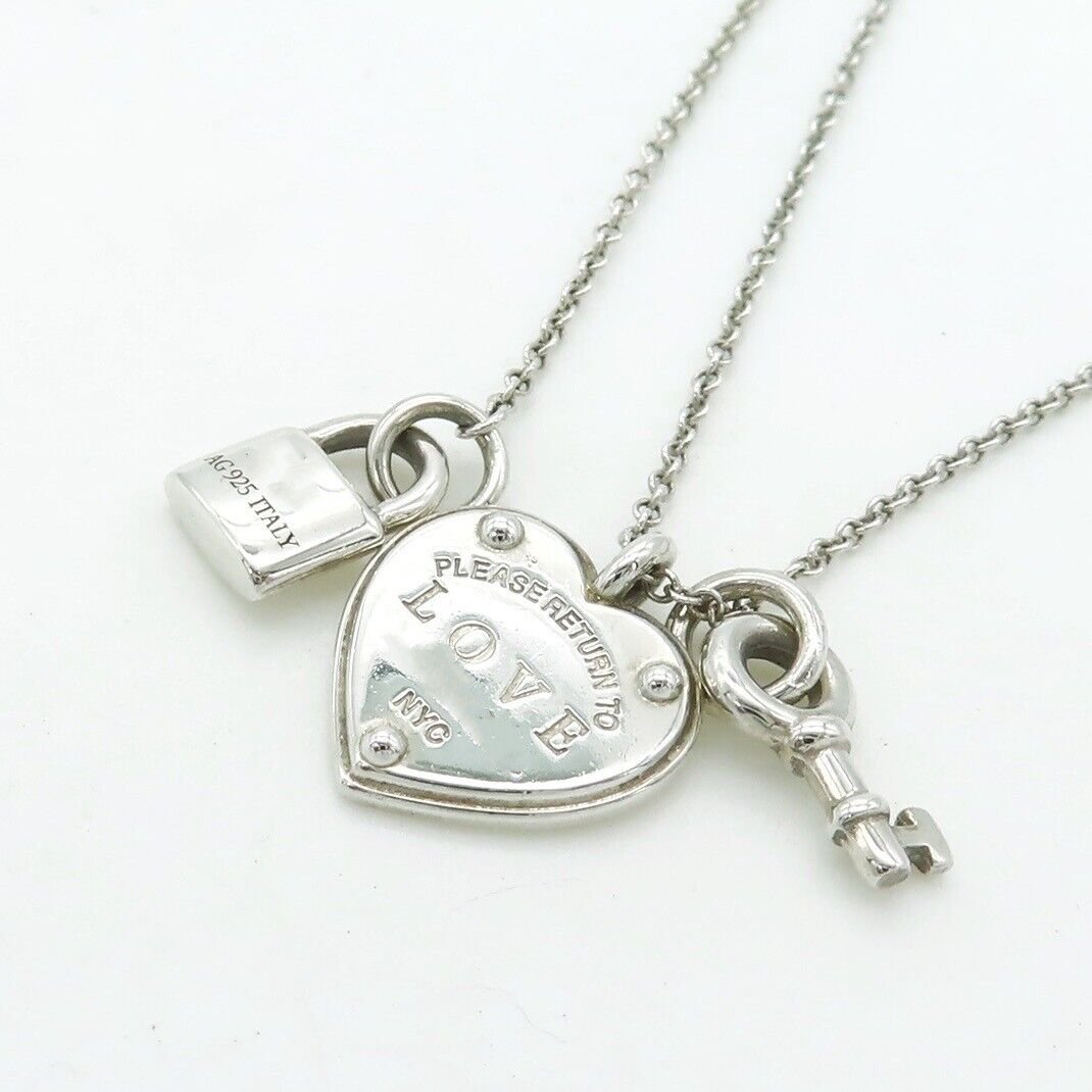[Glow Muse ]LOVE HEART TAG KEY NECKLACE