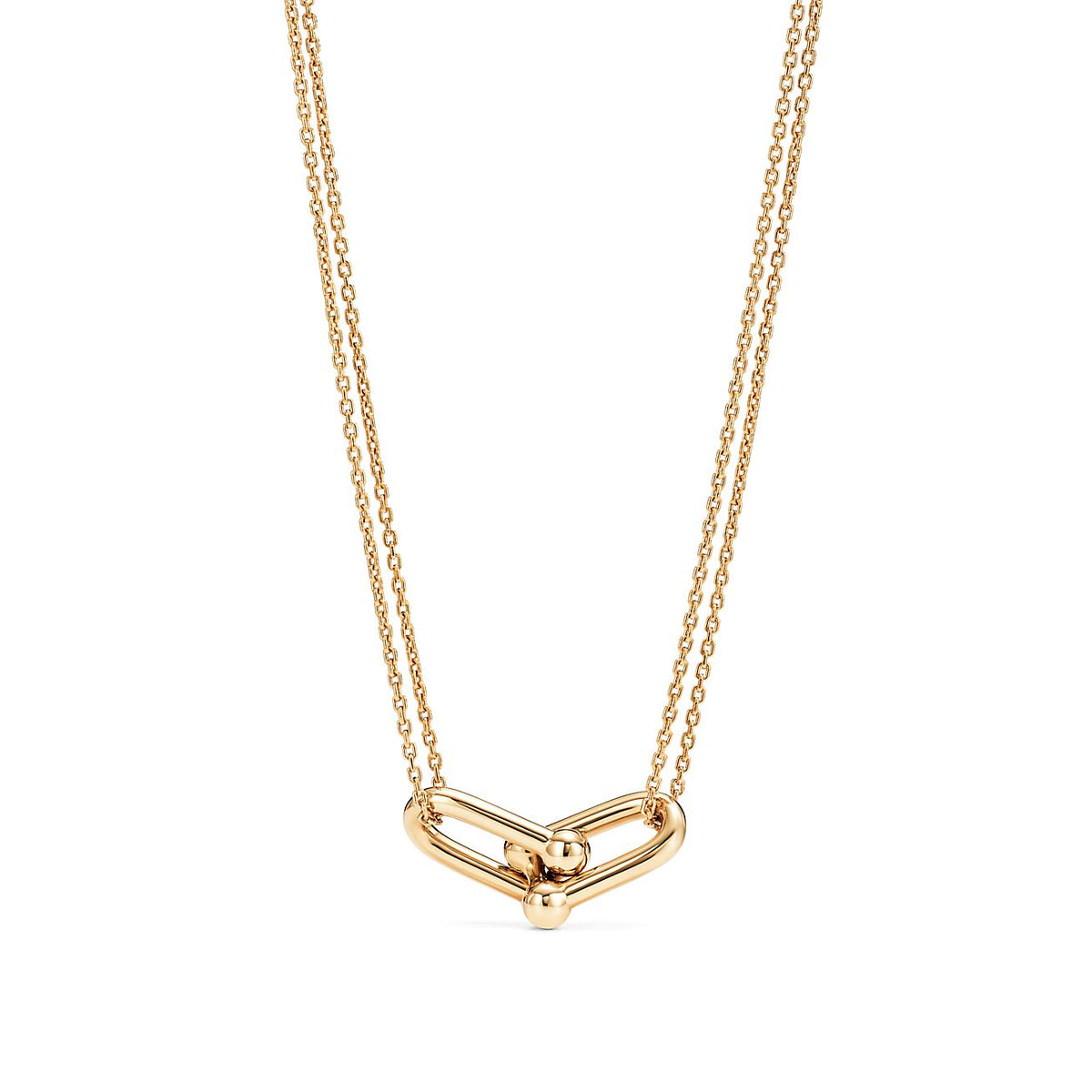 [Glow Muse ]HARDWEAR GOLD DOUBLE LINK NECKLACE