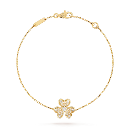 [Glow Muse]FRIVOLE GOLD FLOWER DIAMOND BRACELET