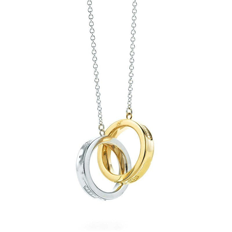 [Glow Muse ]INTERLOCKING CIRCLES PENDANT SMALL NECKLACE